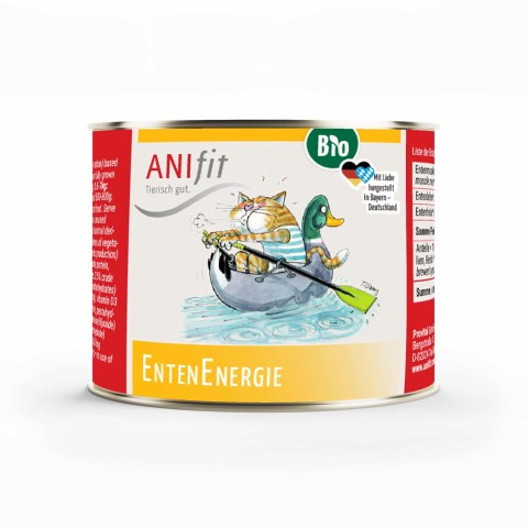 Cat Wet pet food Organic DuckEnergy (Bio-EntenEnergie) 200g 6 Piece -1- Anifit